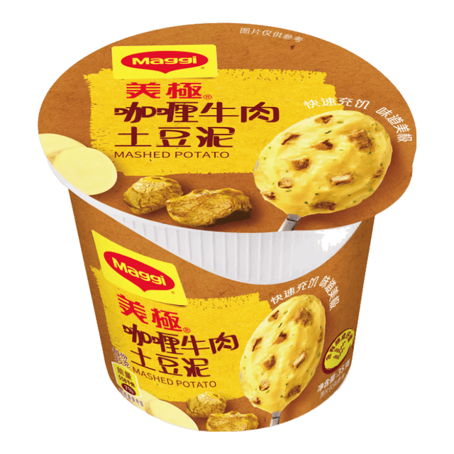 Maggi 即食冲泡 速食土豆泥 咖喱牛肉土豆泥35g