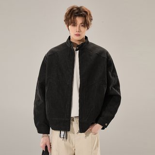  all in 水洗 男士牛仔外套 黑色 L