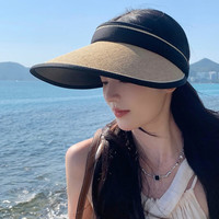 达芬奇密码 防晒 女士遮阳帽 米色