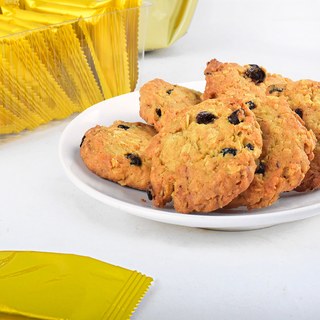  GPR 代餐饱腹 燕麦红糖葡萄干曲奇饼干