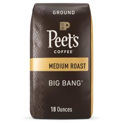 Peee's 咖啡大爆炸，中等烘焙研磨咖啡，大爆炸，18 盎司 临期促销