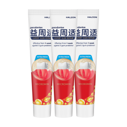 益周适 牙膏清新护龈110g*3支 赠家政+反卡