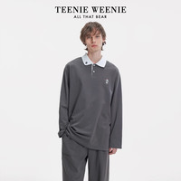 TEENIE WEENIE 复古学院刺绣 男士睡衣套装 【长袖长裤】男款-岩灰 L