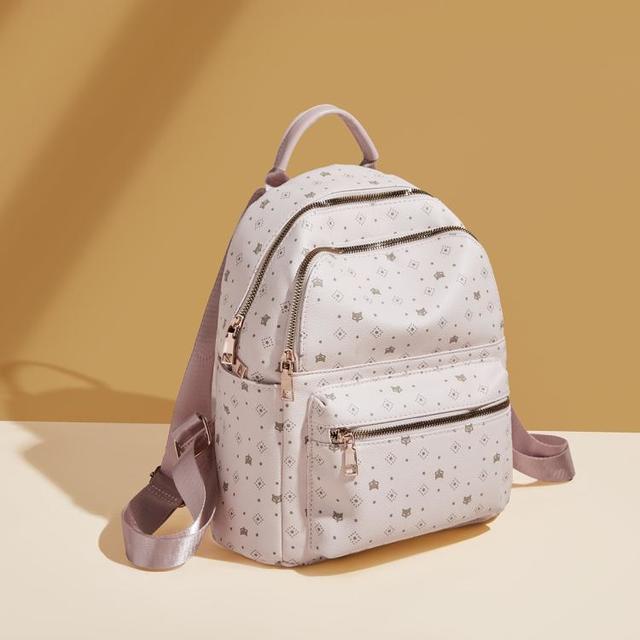 金狐狸 女士双肩背包2026轻奢大容量书包旅行电脑背包轻便双肩包爆款