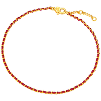 LUKFOOK JEWELLERY/六福珠宝 黄金手链 转运珠 红绳