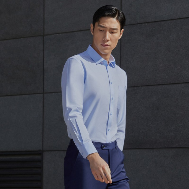 PLUS会员：雅戈尔 【DP免烫】100%新疆长绒棉商务长袖衬衫 VLDP170011IFA