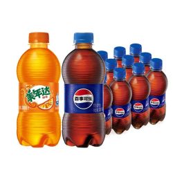 百事可乐300ml*24瓶碳酸饮料七喜美年达小瓶无糖可乐迷你瓶装汽水