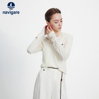 navigare 意大利小帆船白色休闲长袖T恤女