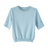  ONEBUYE/晚白 重工钉珠 女士上衣 S