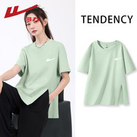 回力 开叉纯棉 短袖T恤 潮流时尚