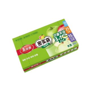 美丽雅 食品级密封袋 大号+中号+小号（90只）