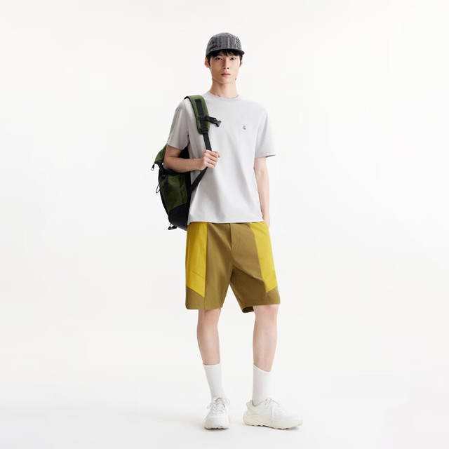 杰克琼斯 夏季凉感百搭纯色短袖 （门店有售）浅花灰色