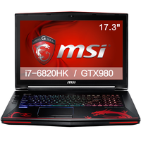 MSI/微星 G系列 GT72S 游戏本电脑 酷睿i7-6820HK GTX 980 红色 16GB 1TB