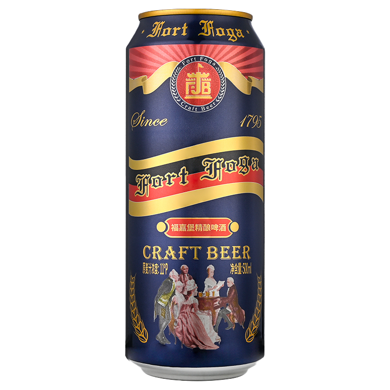 福嘉堡 德式风味小麦白啤酒 500ml*12听