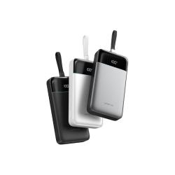 酷态科 120w极速快充 移动电源 自带线  25000mAh 钛灰