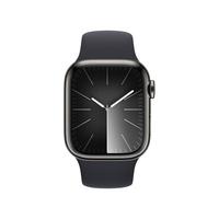 Apple 苹果 Watch Series 9 智能手表 GPS+蜂窝网络款 41mm 石墨色不锈钢表壳 午夜色橡胶表带 M/L MRM43CH/A