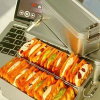 自然道 铁盒装香葱牛轧夹心饼干 12.5g*8包*2盒