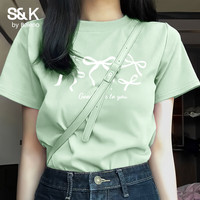 班尼路 女S&K100%纯棉短袖T恤