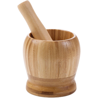 UPINGJIA/瑜品佳 复古大理石 楠竹捣蒜器