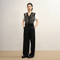 LESS 女士长绒棉短袖针织衫 2P7315170