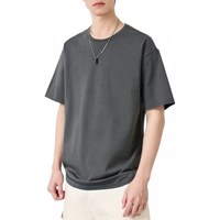  Hodo Men/红豆男装 纯棉 男士T恤 4XL 铁灰