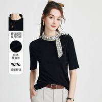  PALUOPO/帕罗 含桑蚕丝 女士T恤
