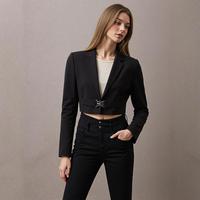 限尺码：ZARA 时尚大气通勤百搭带垫肩高级感西服上衣女