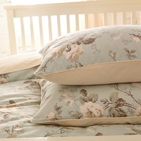 柳庭家纺 全棉60支贡缎枕套 48x74cm 月季