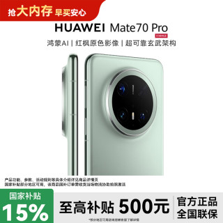 华为 Mate 70 Pro鸿蒙AI红枫原色影像旗舰商务手机 12+512