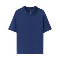 SKECHERS/斯凯奇 拉链翻领设计 男士短袖polo衫