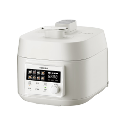 东芝 小白露风冷电压力锅 5L IH锁鲜0排气 纯钛0涂层+陶瓷双胆PC-50MXVC