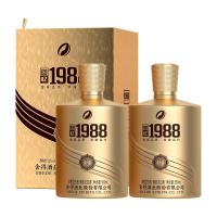 舍得 金品回忆1988 52度浓香白酒500ml两瓶礼盒带礼袋