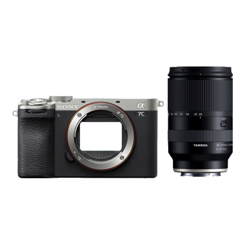  SONY/索尼 AI智能芯 全画幅微单相机+腾龙28-200镜头+稳定器 银色单机+腾 龙 28-200