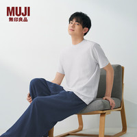 無印良品 MUJI 抗菌 男士短袖T恤 白色