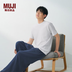 無印良品 MUJI 抗菌 男士短袖T恤 白色