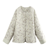  欧莎莉格 国风提花设计 女士夹克