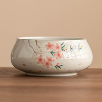 灵沐 纯手绘桃花朵朵开_茶洗 无规格