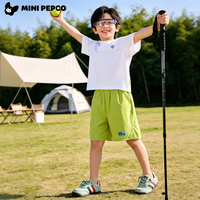 PEPCO/小猪班纳 儿童速干短裤 速干工装短裤-绿色 110 cm