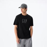 Gap 男装2025夏季款纯棉印花logo圆领短袖T恤简约风上衣755795