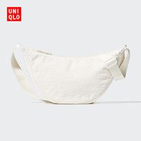 优衣库 男装女装挎包/单肩饺子包肩带可调节478708 01 乳白色