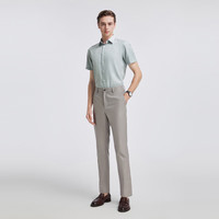  YOUNGOR/雅戈尔 柔软光泽不易皱 男士短袖衬衫