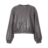  DESIGNICE/迪赛尼斯 宽松慵懒 女士皮衣外套