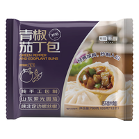  七鲜私厨 纯手工包制 素包子 【农家风味】手作青椒茄丁包 12只
