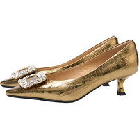 ST&SAT/星期六 水钻方扣 女士高跟鞋
