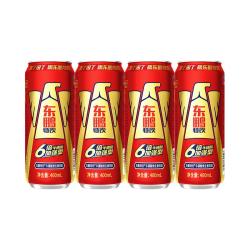 东鹏 特饮牛磺酸维生素饮料6倍牛磺酸加强型400ml*4罐/24罐整箱装 新品蓝帽 400ml*4罐