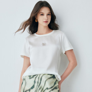 今日必买：帕罗 100%桑蚕丝 高端定制 夏季真丝T恤