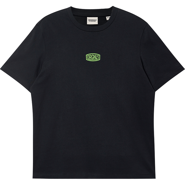 杰克琼斯 重磅100%精梳棉趣味撞色印花短袖