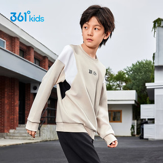  361° 拼接设计 儿童卫衣 纯米黄 165