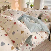 流川枫 全棉100%新疆棉贡缎纯棉四件套 200×230cm