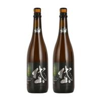 岱记精酿啤酒 秘境臻品橘香白啤酒0勾兑原浆42天漫长发酵750ML/瓶